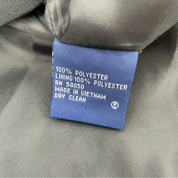 Evan-Picone Blazer Suit Jacket 16 Womens Black Waffle Texture 3 Button Career - Picture 4 of 12